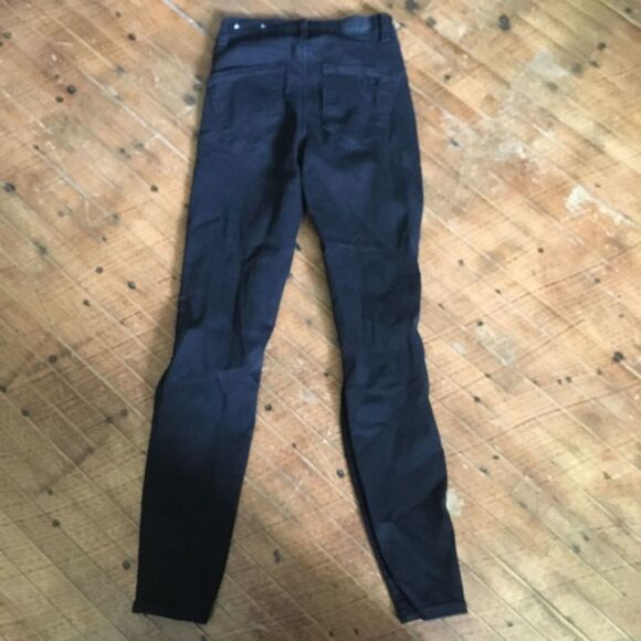 American Eagle black curvy hi-rise 00 jeggings - Picture 4 of 4